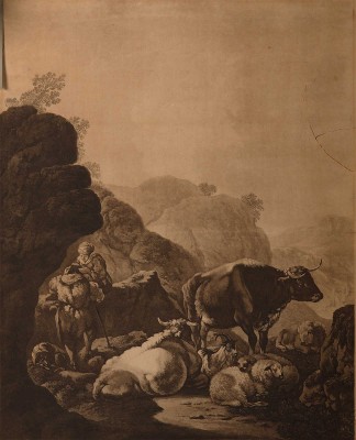 Пасторальная сцена [Зап. Европа, XIX в.].